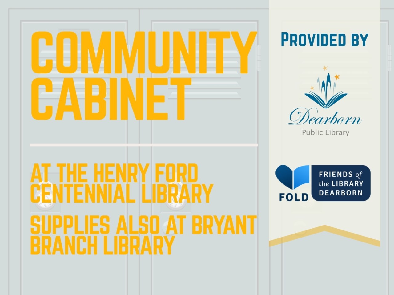 Community Cabinet | Dearborn Public Library